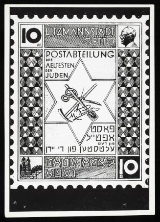Star of David stamp 10pf