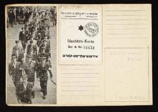 “Identity card ...and the police of the Ghetto.”  (p.19)