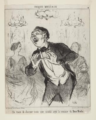 En train de charmer toute une société avec la romance du Beau Nicolas from Croquis Musicaux