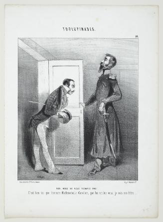 Non, vous ne vous trompez pas! C’est bien ici que demeure Mademoiselle Caroline, que lui voulez vous, je suis son frère from Turlupinades