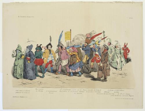 (Cendres politiques et religieuses): Vite main et Coussin pleurant le 21 Janvier, Plate 251 from La Caricature, No. 121, Feb. 28, 1833