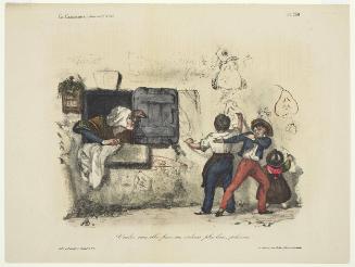 Voulez vous aller faire vos ordures plus loins, polissons!