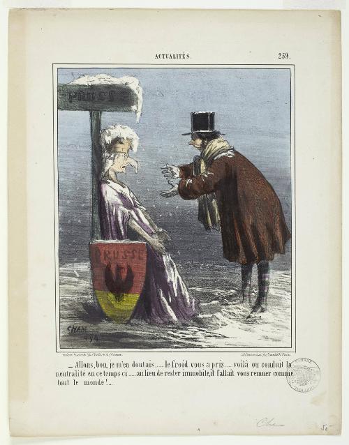 Allons, bon, je m' en doutais ... le froid vous à pris...voilà ou conduit le neutralité en ce temps-ci...au lieu de rester immobile, il fallait vous remuer comme tout le monde! from Actualités