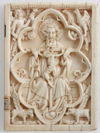 Wing from a Diptych: The Trinity with Symbols of the Four Evangelists