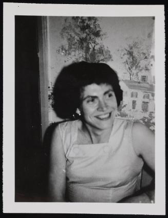 [Edith sitting inside, Chevalier d’Éon, Hunter, NY]
