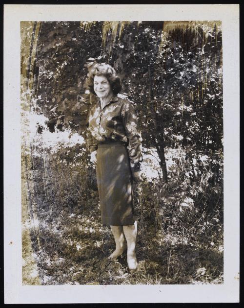 [Standing by the trees, Hunter, NY]
