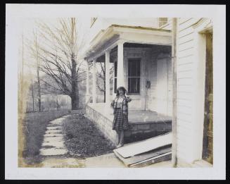 [Susanna standing outside, Casa Susanna, Hunter, NY]
