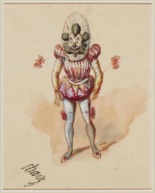 Costumed clown