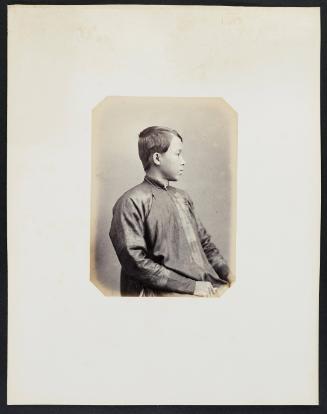 Ambassade Cochinchinoise à Paris, frontal. 168. Tran-van Luong (17 ans) fils du Préfet de Saigon, profile