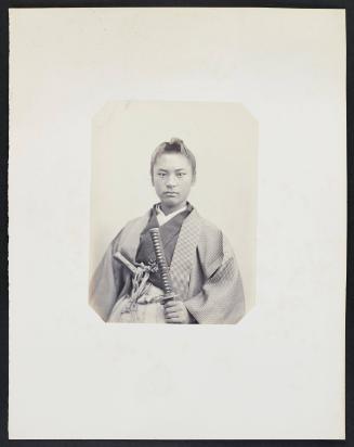 199. Masou-da sousoumon (16 ans 1/2) Officier de 2e classe, Interprète pour l'anglaise de l'Ambassade du Taiconne du Japon à Paris, frontal