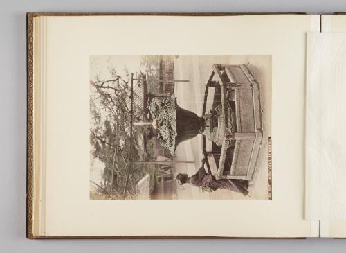 [Woman at fountain, Nishi Otani, Kyoto]   from Views of Kobe, Kioto...