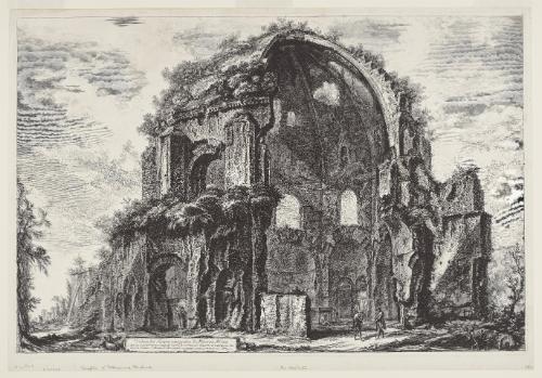 View of the octagonal temple of Minerva Medica from the Vedute di Roma (Views of Rome)