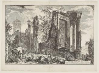 Another view of the Sibylline Temple at Tivoli from the Vedute di Roma (Views of Rome)