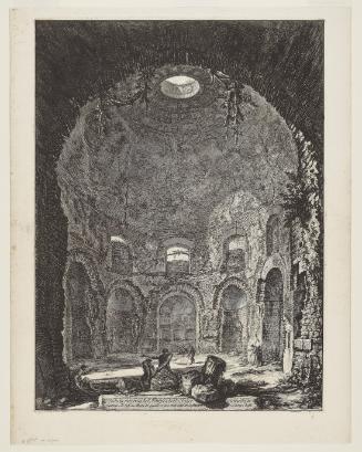 Interior view of the [so-called] Tempio della Tosse [Temple of the Cough]...from the Vedute di Roma (Views of Rome)