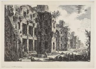 View of visible remains of the Baths of Diocletian at S. Maria degli Angeli from the Vedute di Roma (Views of Rome)