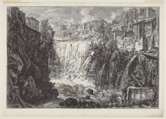 View of the Grand Cascade at Tivoli from the Vedute di Roma (Views of Rome)