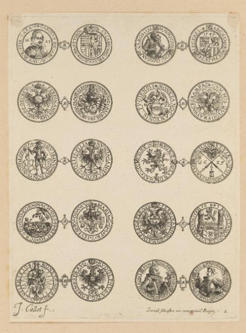 Plate 2 from “Les Monnaies” (The Coins)