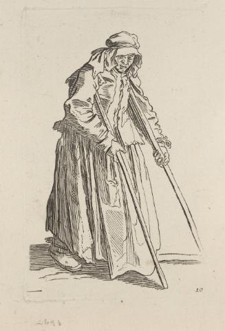 Woman with Two Crutches