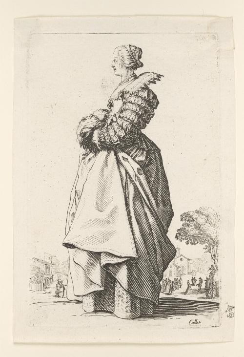 La Dame de Profil Ayant les Mains Dans son Manchon from The Nobility of Lorraine