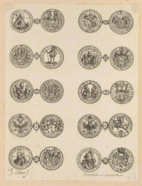 Plate 7 from “Les Monnaies” (The Coins)