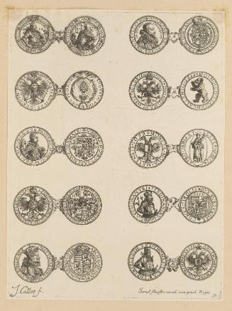 Plate 9 from “Les Monnaies” (The Coins)