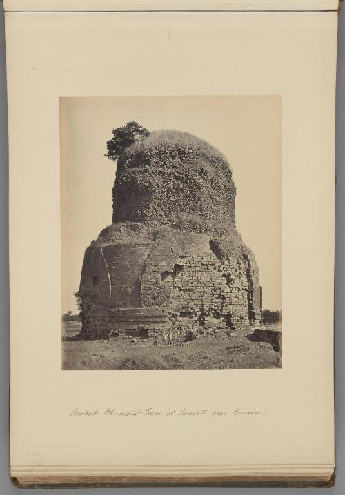 [Ancient Buddhist Tower, at Sarnath near Benares]   from Indian Views