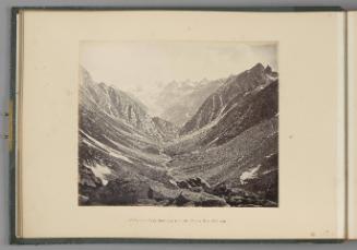 Valley and Snowy Peaks seen from the Hamta Pass, Spiti side   from Himalayas