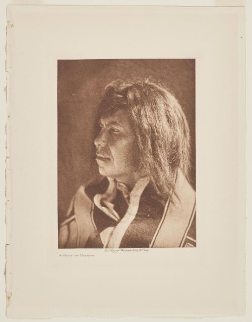 A Haida of Masset from the volume The North American Indian