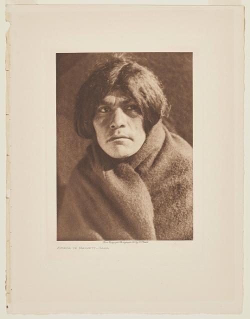 Kitkun, of Massett - Haida from the volume The North Americn Indian