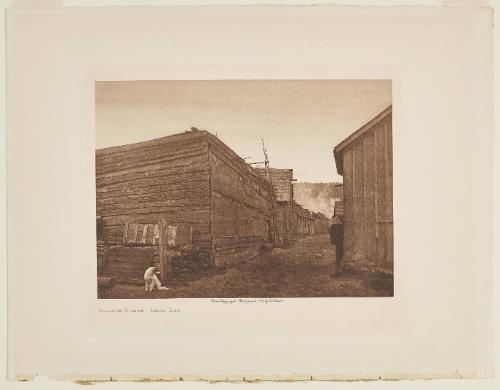 Village Scene - Neah Bay from the volume The North American Indian