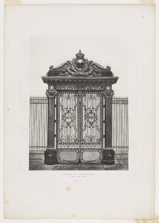 Grande grille de la Cour d'Honneur (Palais de Justice de Paris)