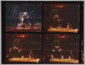 Original Contact Sheet, Moscow Circus, Boston Garden