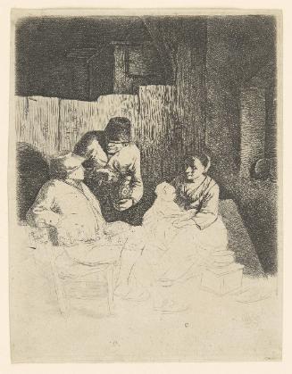 The Mother Seated in an Inn