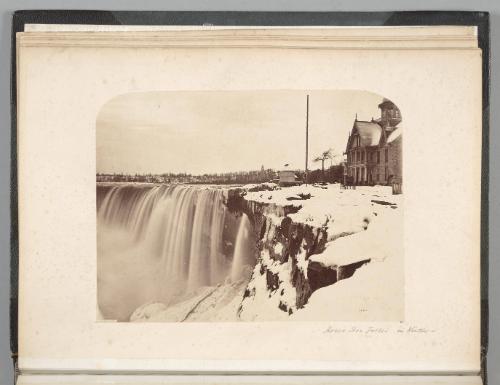[Horseshoe Falls in Winter]  from Tour Round the World 1882