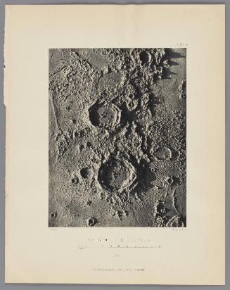 Aristotle and Eudoxus  Plate X from The Moon: Considered as a Planet, a World, and a Satellite