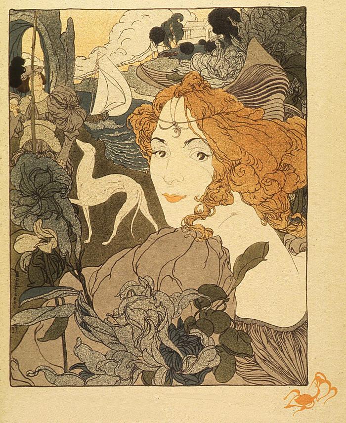 The Return of the Chevalier   from "L'Estampe moderne" no. 2, June 1897